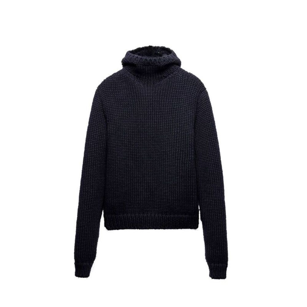 Prada Blue Wool Men's Turtleneck